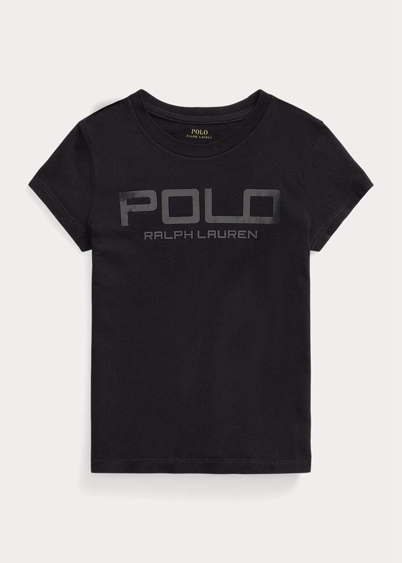 Camiseta Ralph Lauren Niña 1.5-6.5 Años Logo Cotton Jersey Chile Negras CLTEA-3718